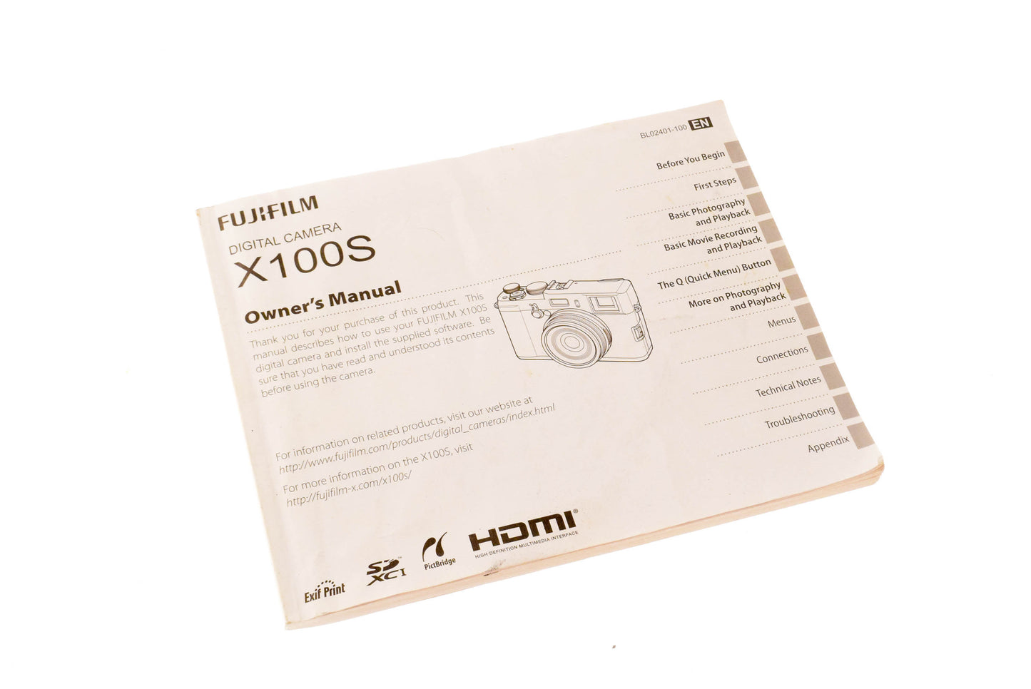 Fujifilm FinePix X100S Instructions - Accessory