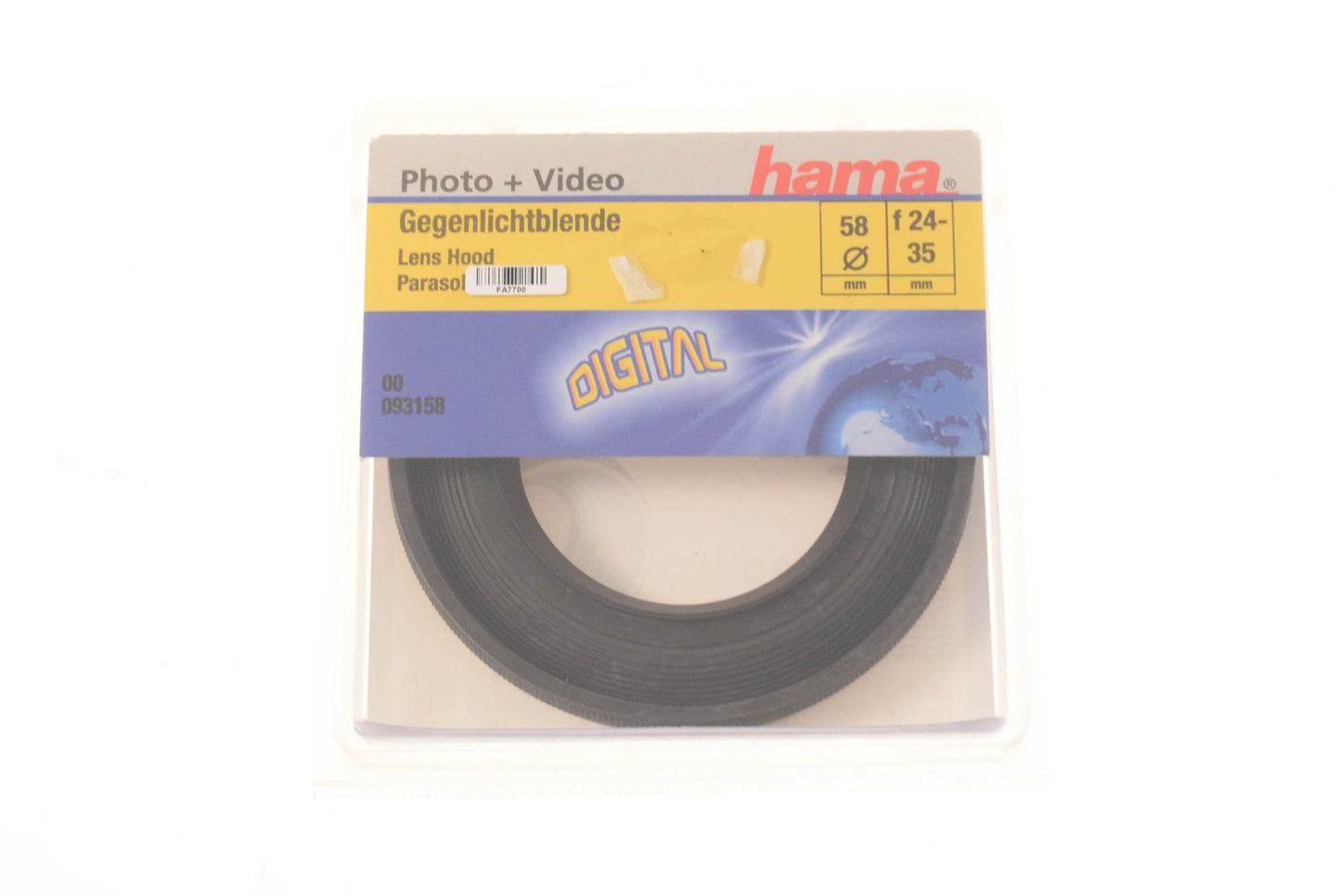 Hama 58mm Wide-Angle Rubber Lens Hood - Accessory