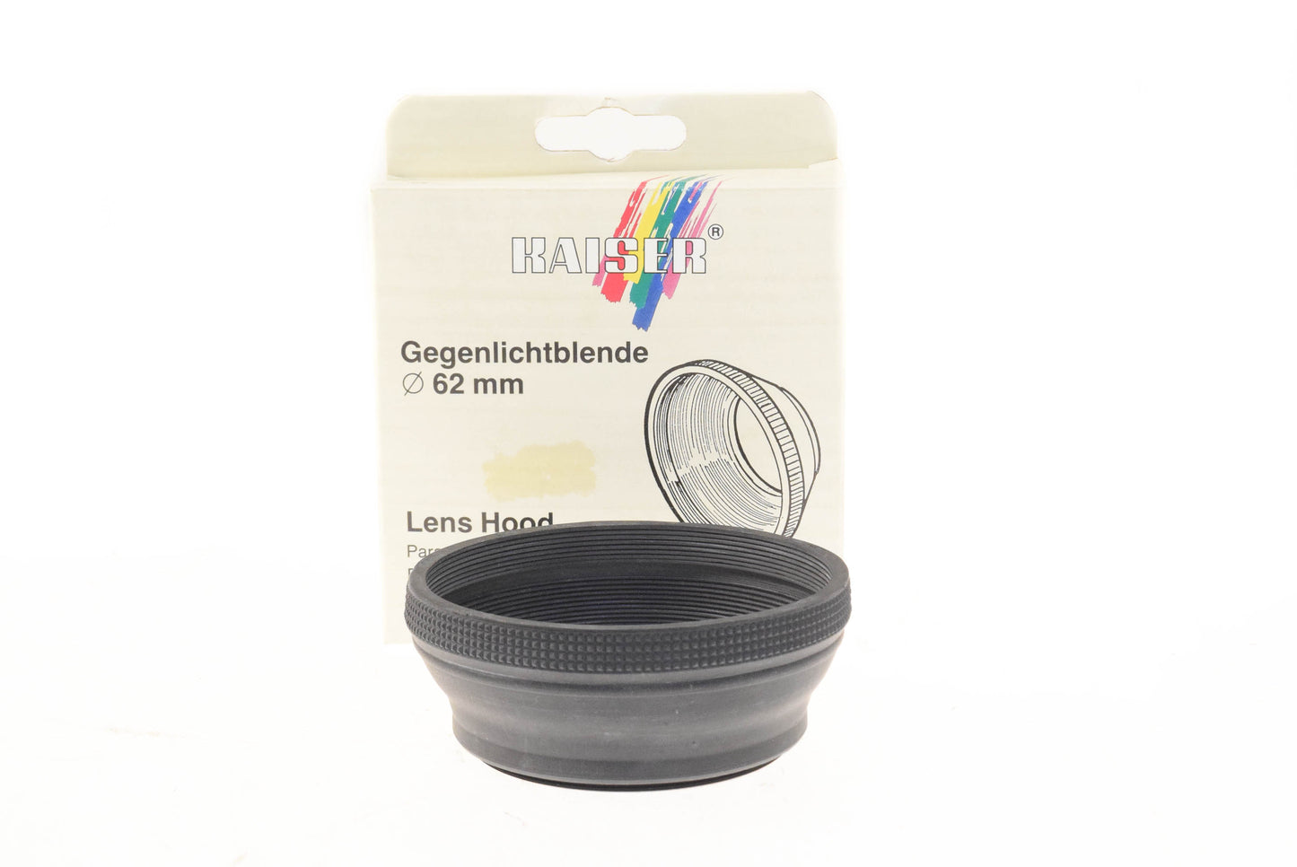 Kaiser 62mm Rubber Lens Hood - Accessory