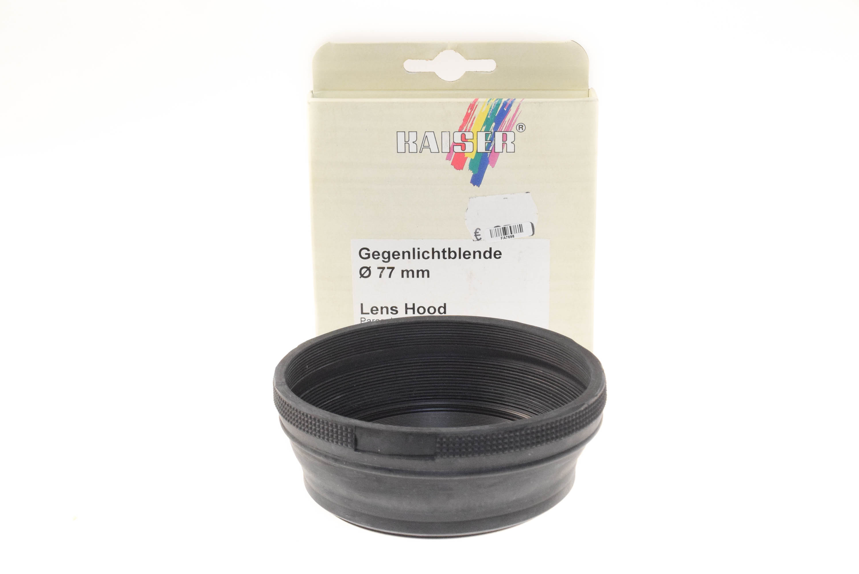 Kaiser 77mm Rubber Lens Hood - Accessory