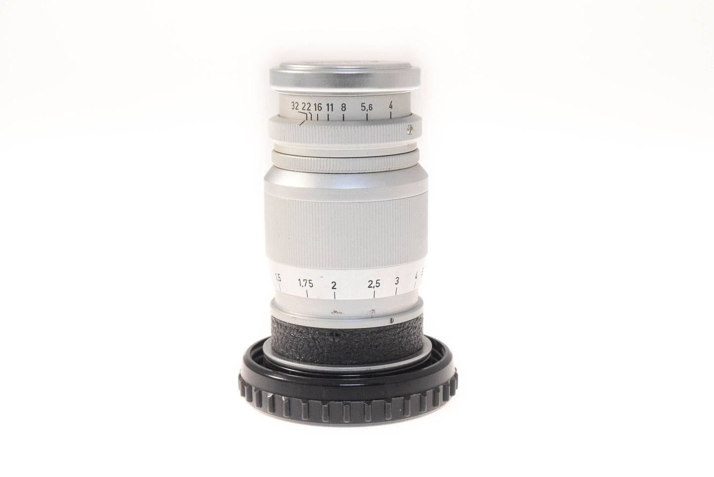 Leica 90mm (9CM) f4 Elmar Chrome/Leather Screw Mount Lens - Lens