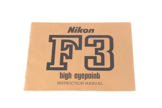 Nikon F3 HP Instructions - Accessory