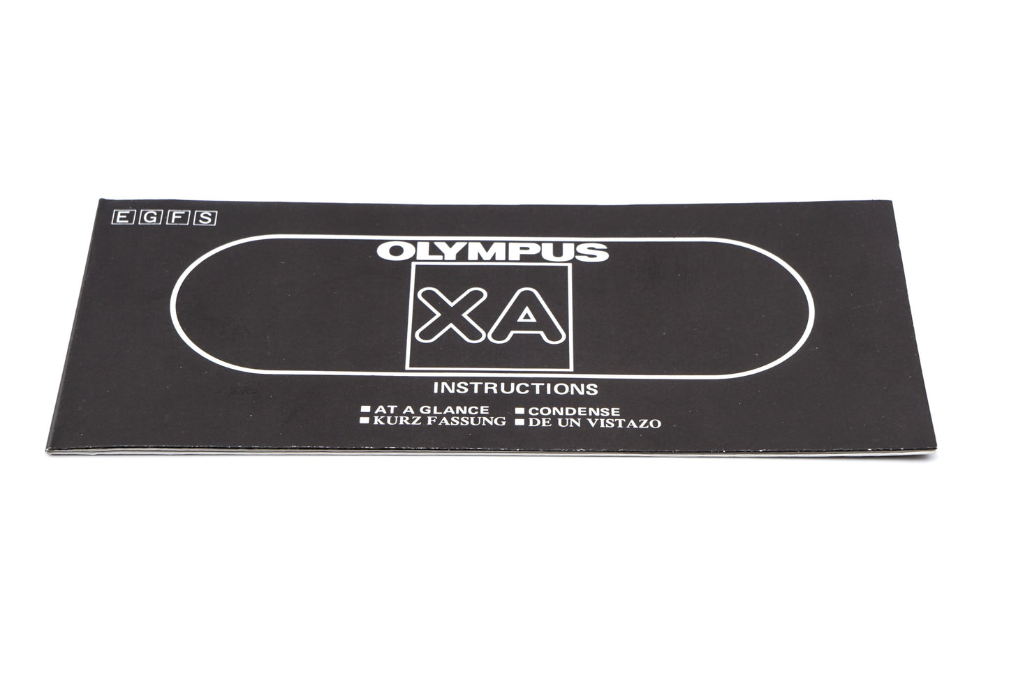 Olympus XA Instructions At a Glance