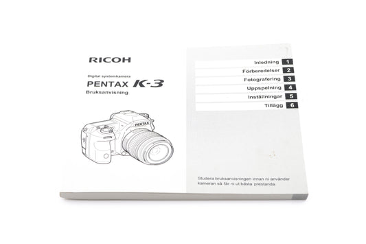 Pentax K-3 Instructions - Accessory