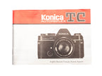 Konica Autoreflex TC Instructions