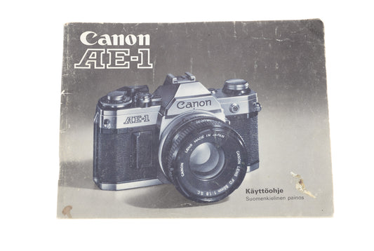 Canon AE-1 Instructions