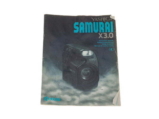 Yashica Samurai X3.0 Instructions Manual