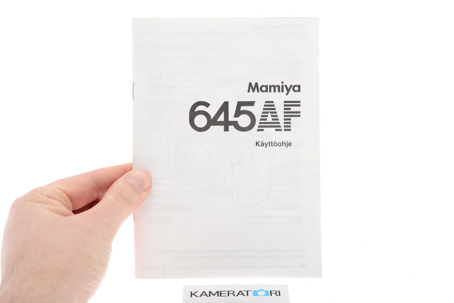 Mamiya 645 AF Instructions