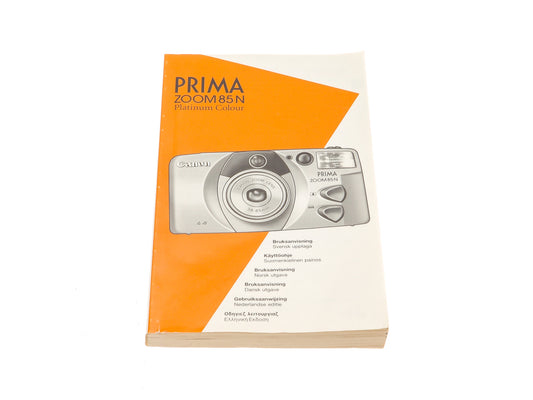 Canon Prima Zoom 85N Instructions - Accessory
