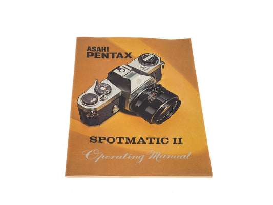 Pentax Spotmatic SP II Operating Manual