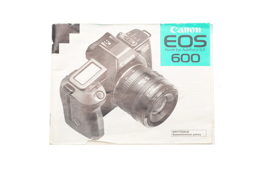 Canon EOS 600 Instructions