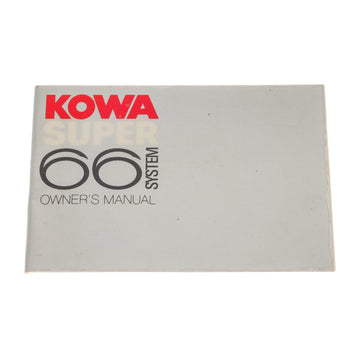 Kowa Super 66 Owner's Manual