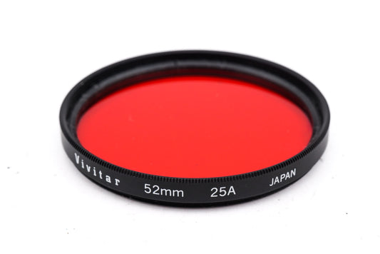 Vivitar 52mm Red Filter 25A - Accessory