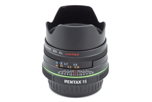 Pentax 15mm f4 SMC Pentax-DA ED AL Limited - Lens