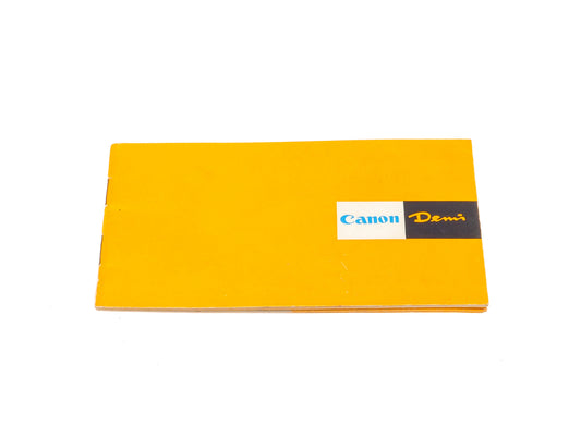 Canon Demi Instructions - Accessory