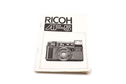 Ricoh AF-5 Instructions