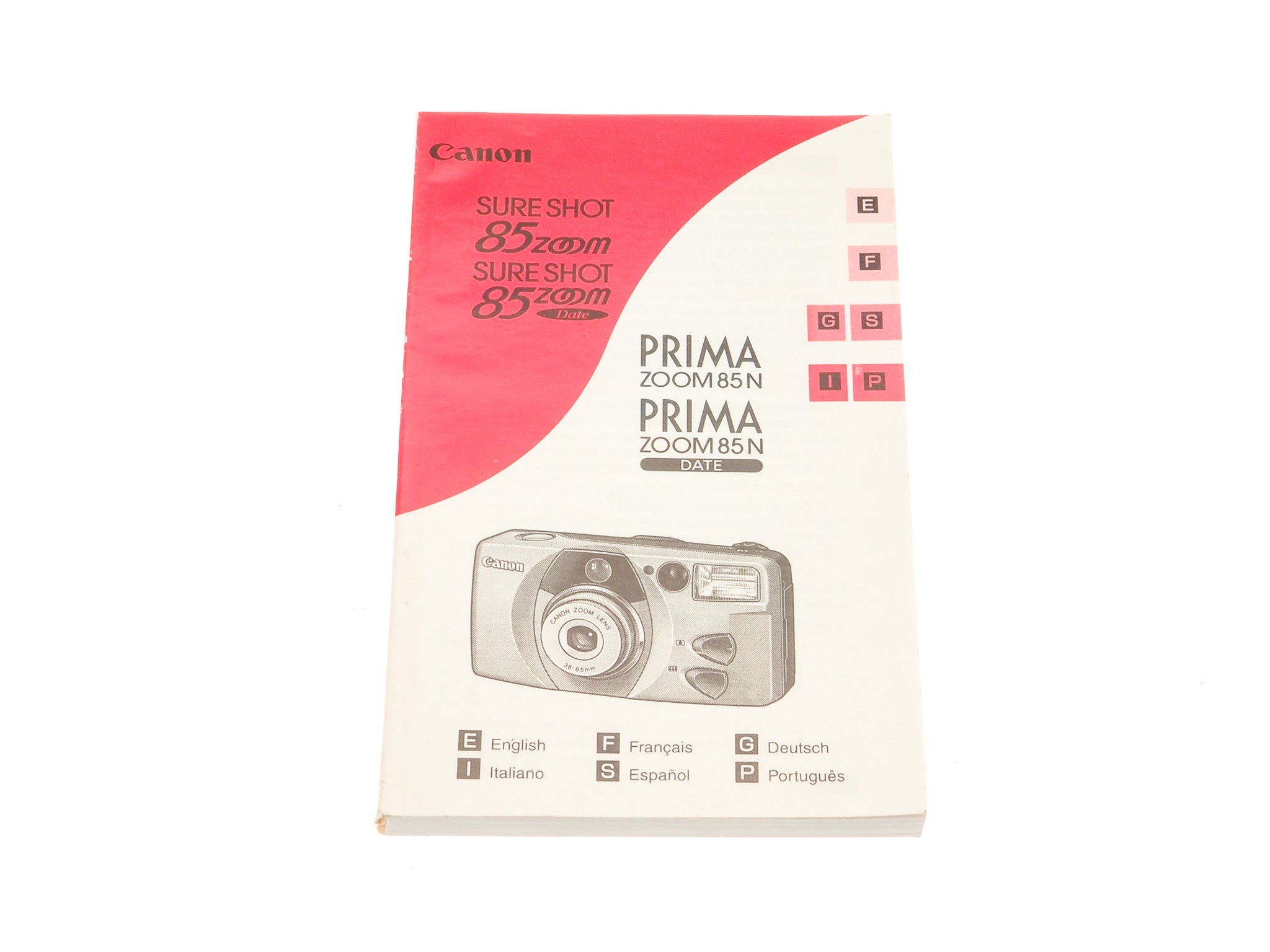 Canon Sure Shot Zoom 85 / 85 Date / 85 N /85 N Date Manual - Accessory