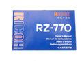 Ricoh RZ-770 Instructions