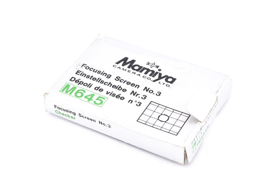 Mamiya Focusing Screen No.3 - Accessory