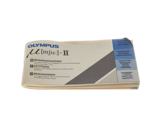 Olympus Mju-II Instructions