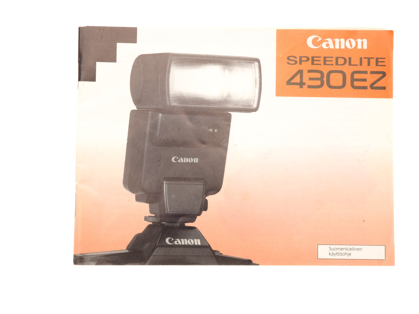 Canon 430EZ Speedlite Instruction Manual