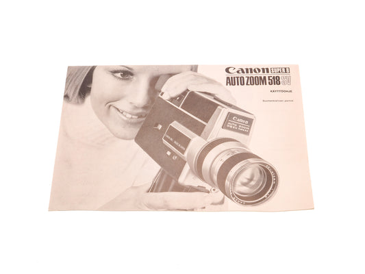 Canon Auto Zoom 518 SV Super 8 Manual - Accessory