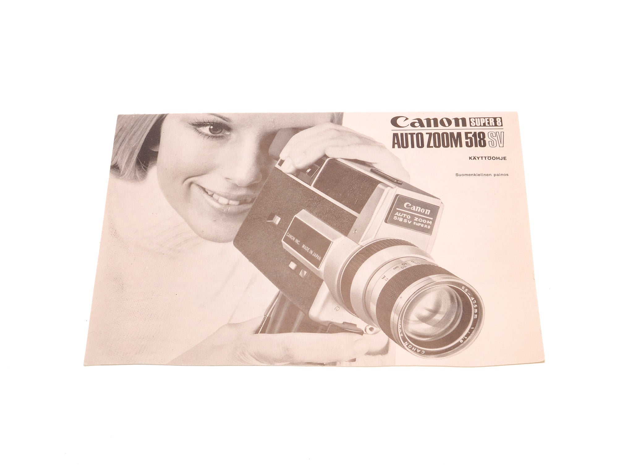 Canon Auto Zoom 518 SV Super 8 Manual - Accessory – Kamerastore