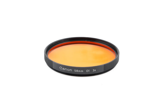 Canon 58mm Orange Filter O1 3x - Accessory