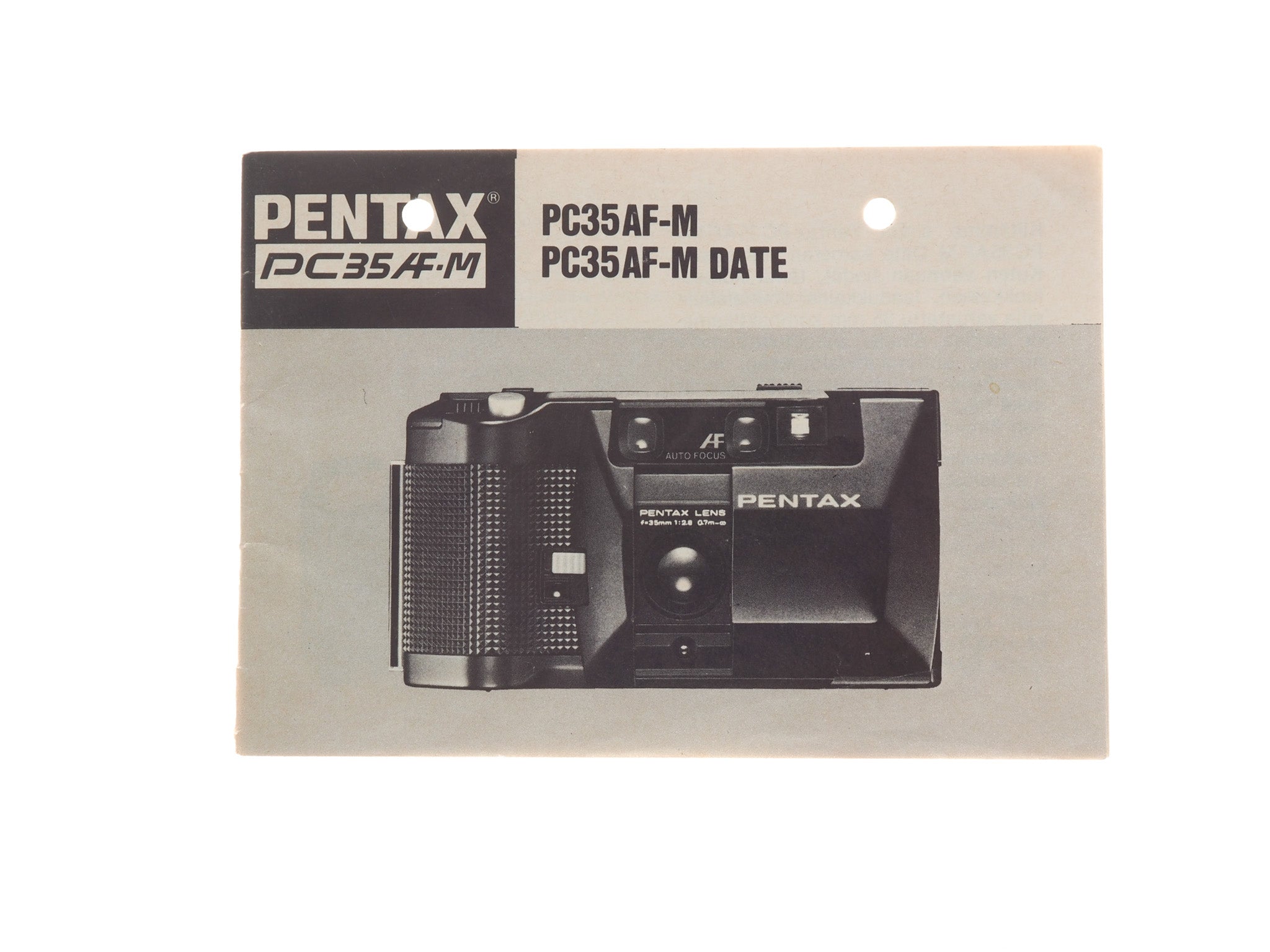 Pentax PC35AF-M (Date) Instructions