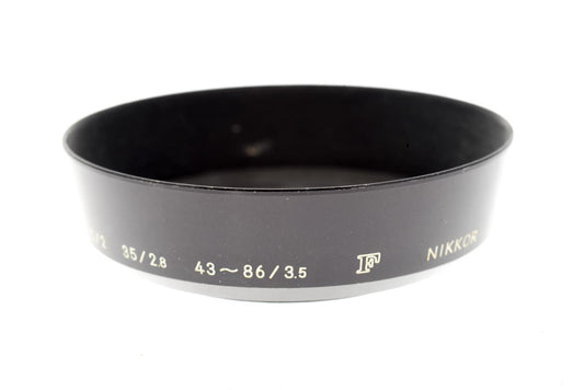 Nikon F Lens Hood for 35mm f2 / 35mm f2.8 / 43-86mm f3.5 - Accessory