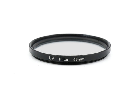 Generic 58mm UV Filter - Accessory