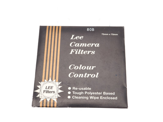 LEE Filters 75x75mm Color Correction Filter 80B - Accessory