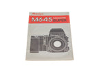 Mamiya M645 Super Quick Guide