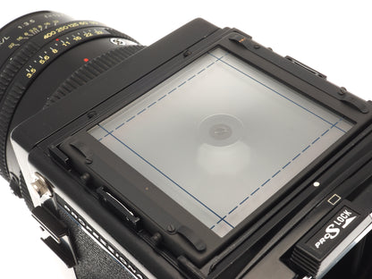 Mamiya RB67 Pro SD + 127mm f3.5 L K/L + 120 Pro-SD 6x7 Film Back + Waist Level Finder