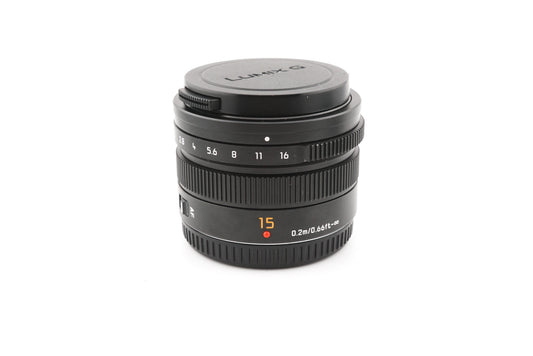Panasonic 15mm f1.7 Leica DG Summilux ASPH. (H-X015) - Lens