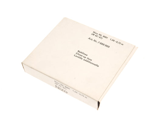 Nizo 62mm NL 8001 / 1.5-0.72m Close-Up Lens - Accessory