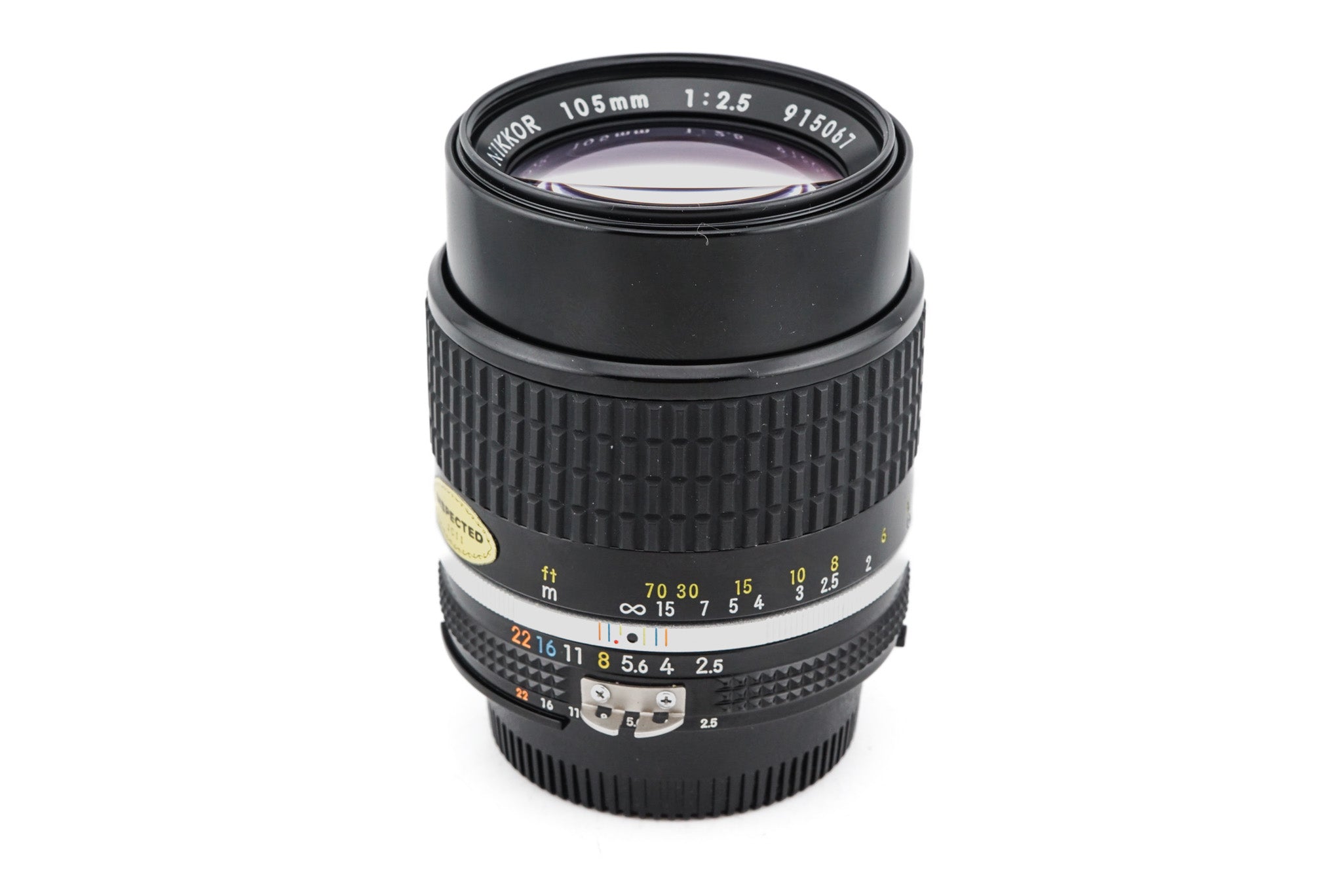 最大10％セット割Nikon Ai 105mm F2.5フード付 レンズ(単焦点)