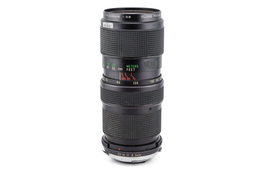 Vivitar 75-205mm f3.8 Close Focusing Auto Zoom - Lens