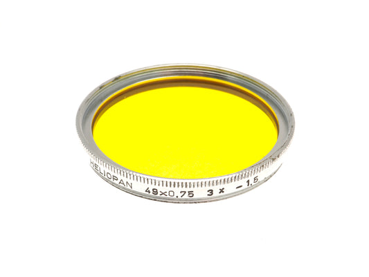 Heliopan 49mm Yellow Filter 3x -1.5 - Accessory