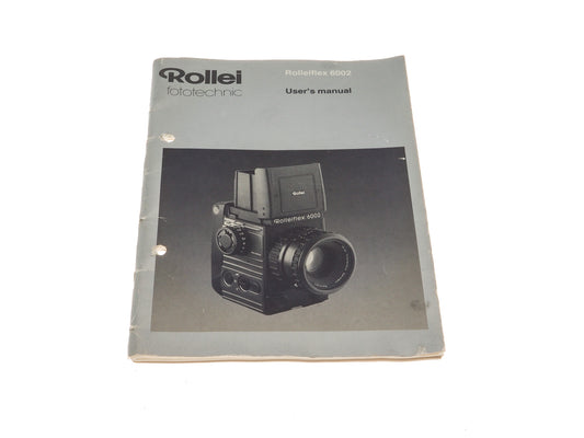 Rollei Rolleiflex 6002 Manual - Accessory