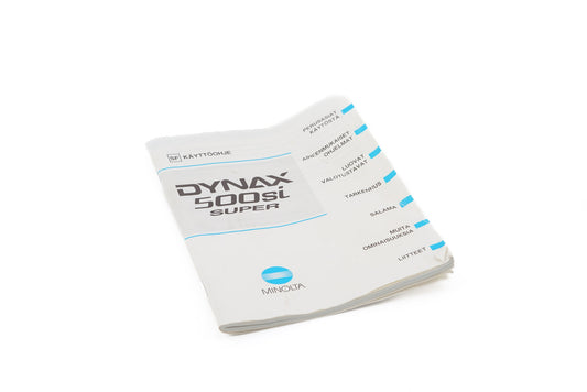 Minolta Dynax 500si Super Instructions