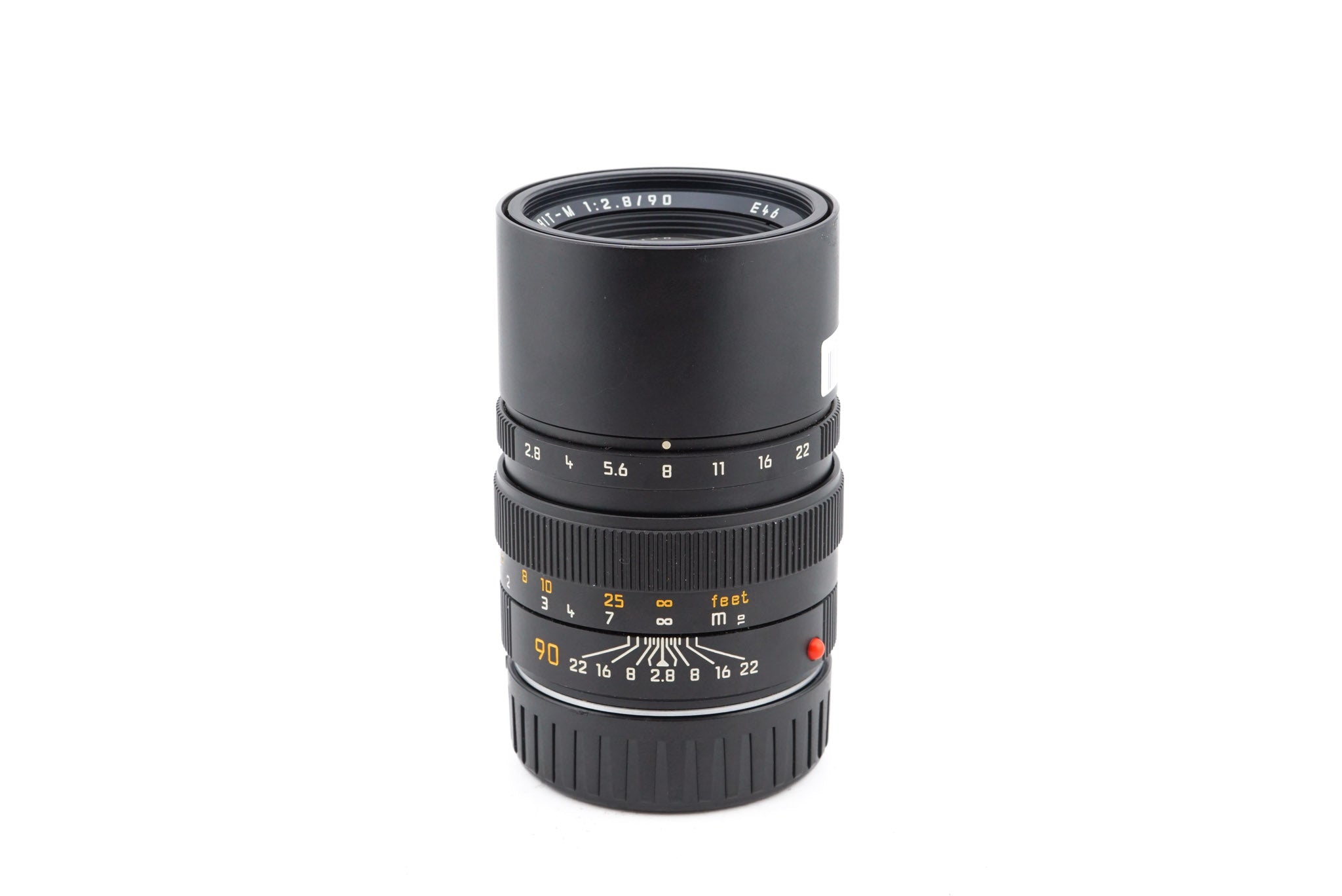 Leica 90mm f2.8 Elmarit-M (Black, 11807) - Lens