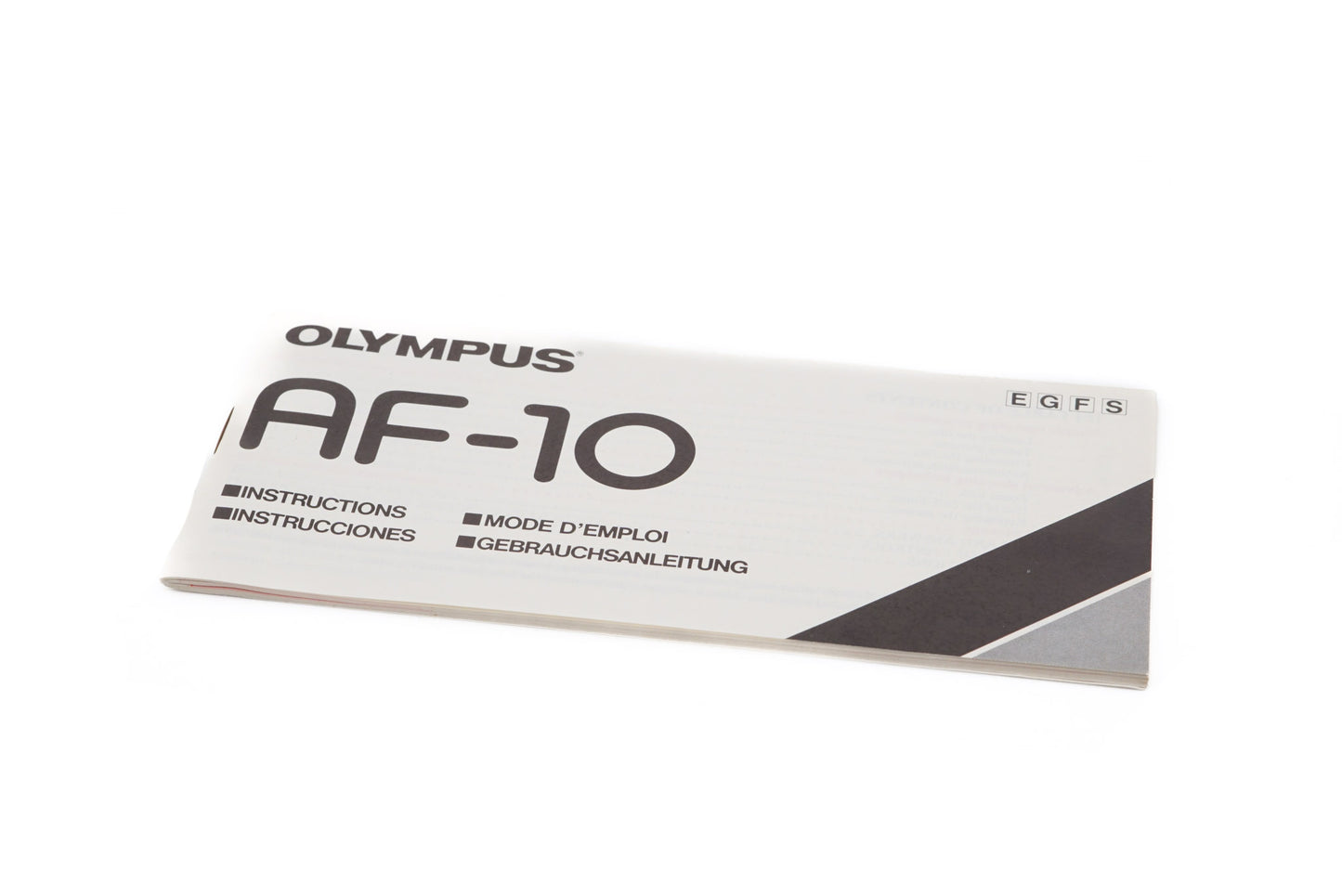 Olympus AF-10 Instructions - Accessory