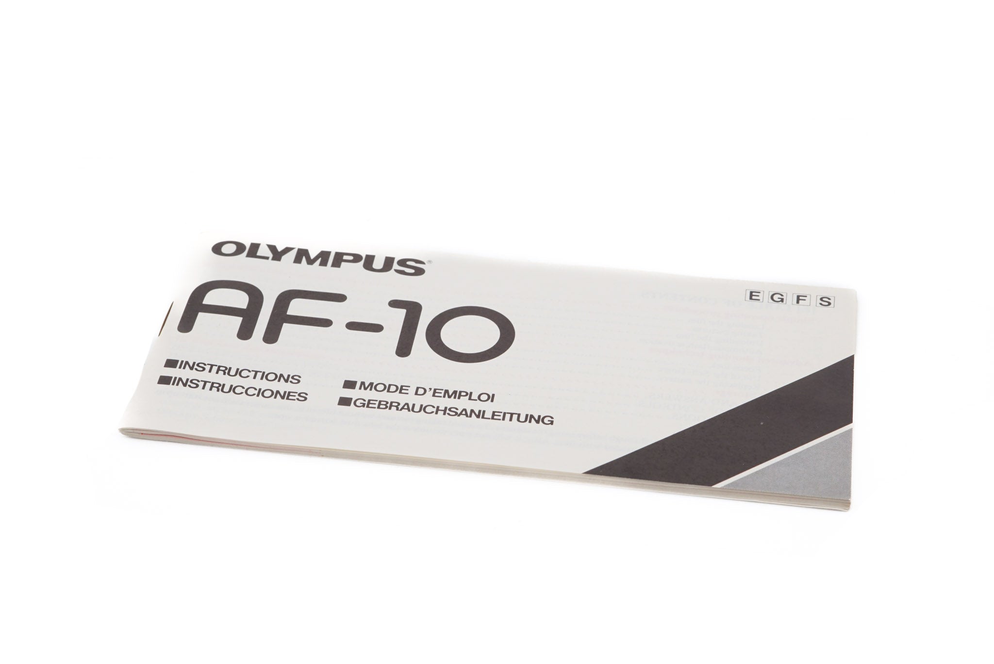 Olympus AF-10 Instructions - Accessory