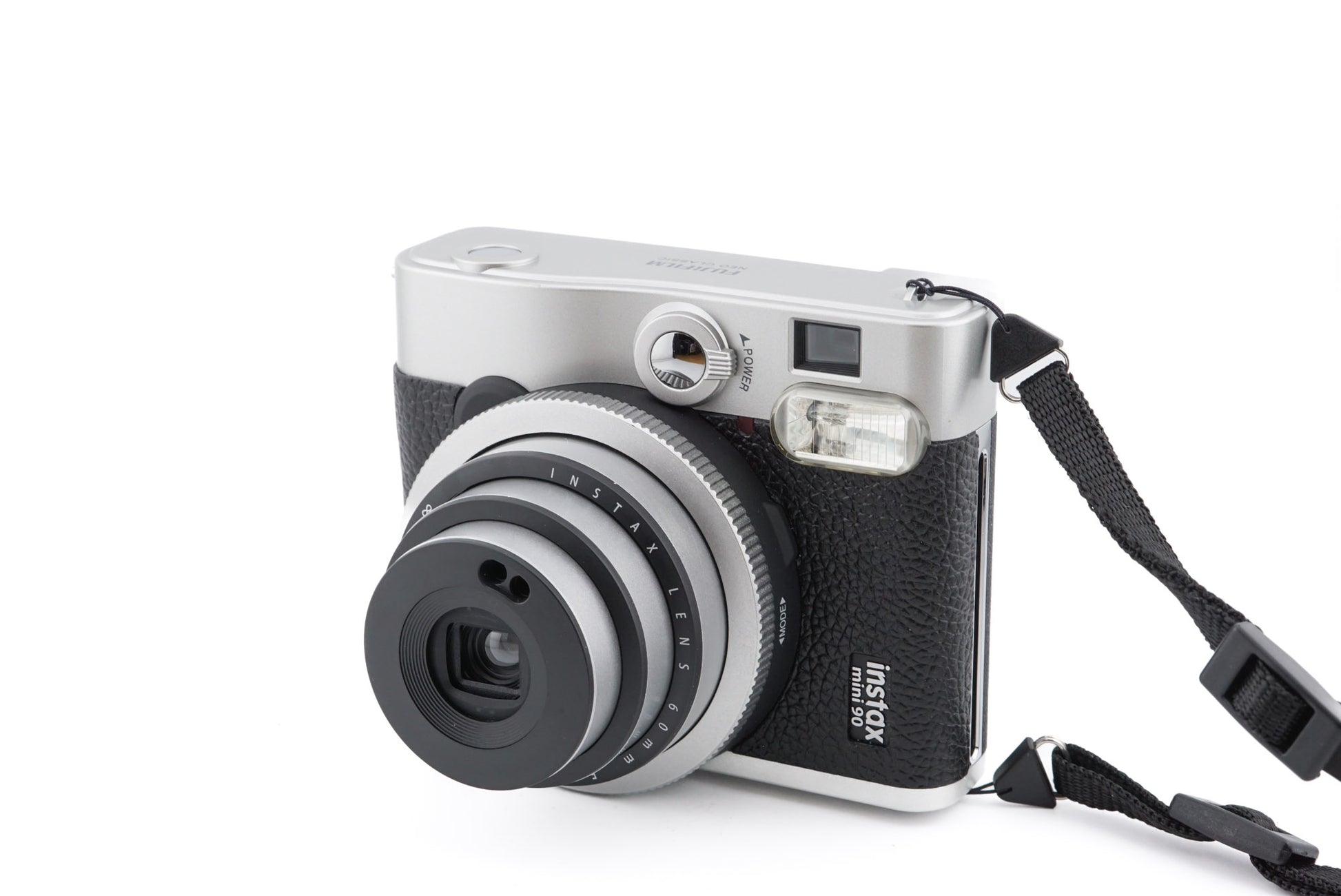 FUJIFILM INSTAX Mini 90 Neo ClassicInstant Camera (Black) Camera Case + Mini  Film White Printer Kit (3 Pack) 