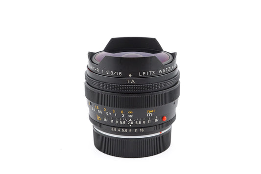 Leica 16mm f2.8 Fisheye-Elmarit-R (3-Cam) (11222) - Lens