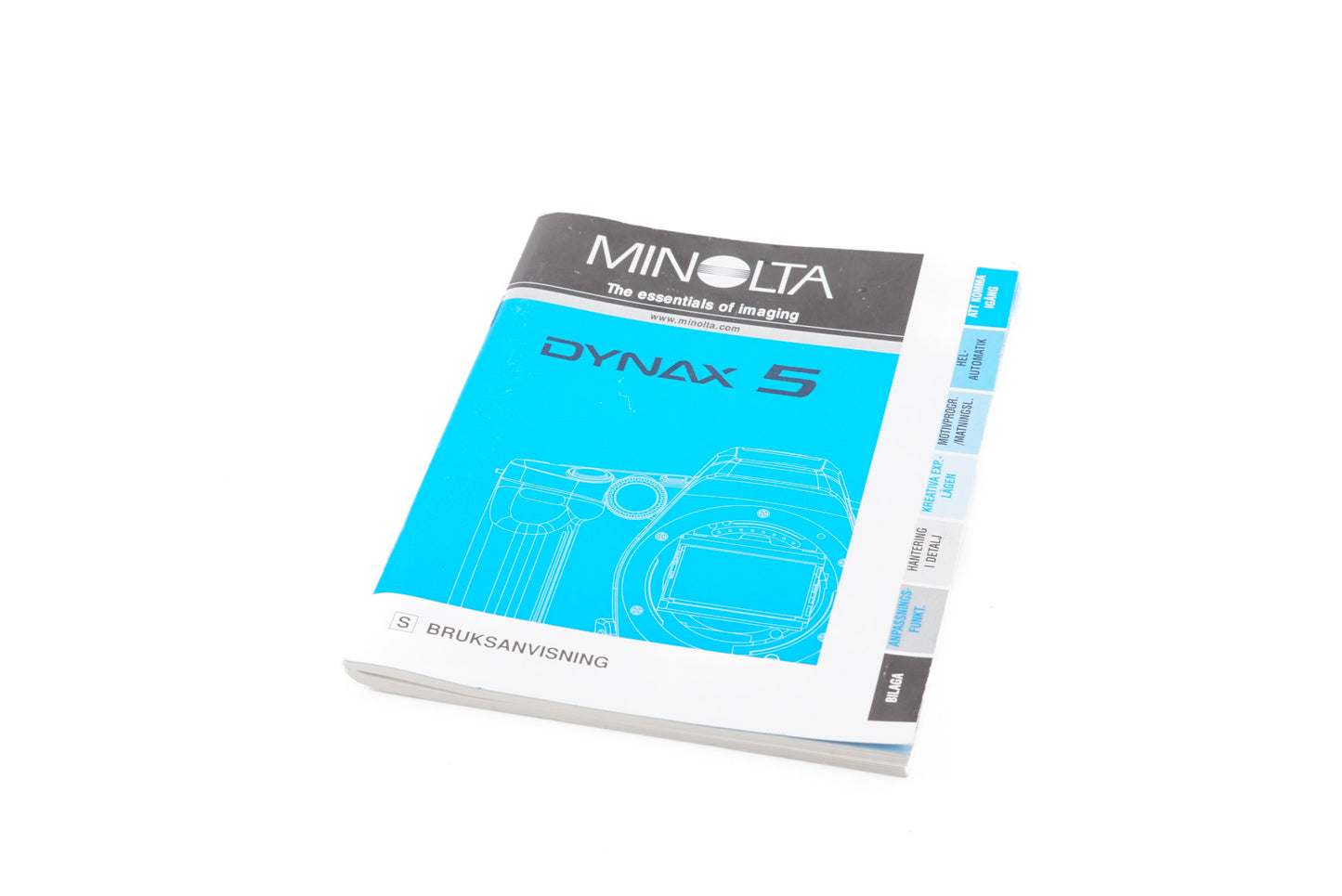 Minolta Dynax 5 Instructions - Accessory