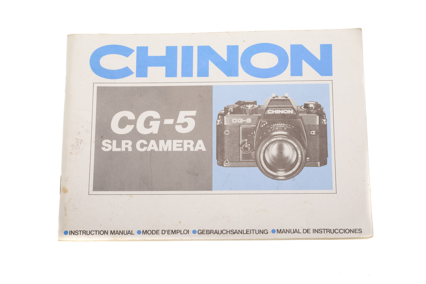 Chinon CG-5 Instructions