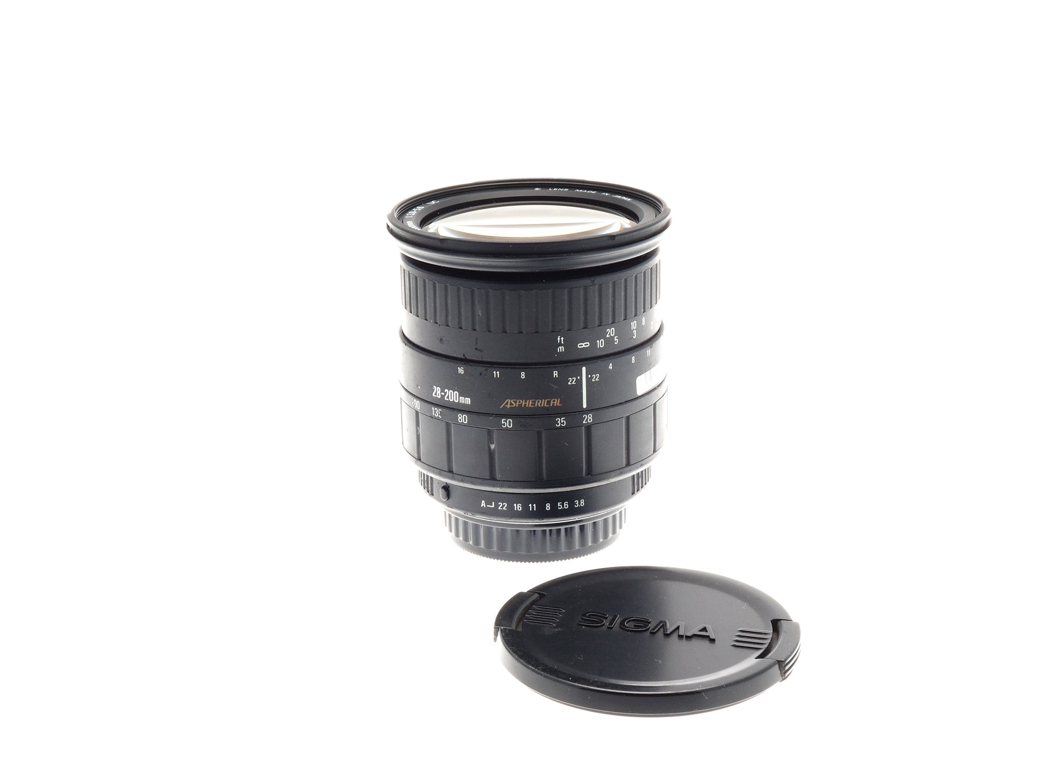 Objectif Sigma 28-200 Mm F3.8-5.6 - Monture à Vérifier - Bon état Fonctionnel (occasion)