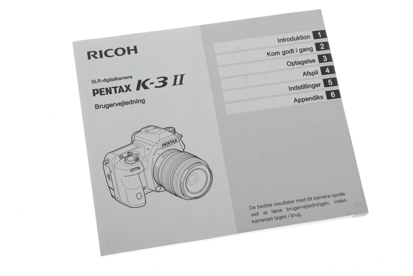 Ricoh Pentax K-3 II Brugervejledning